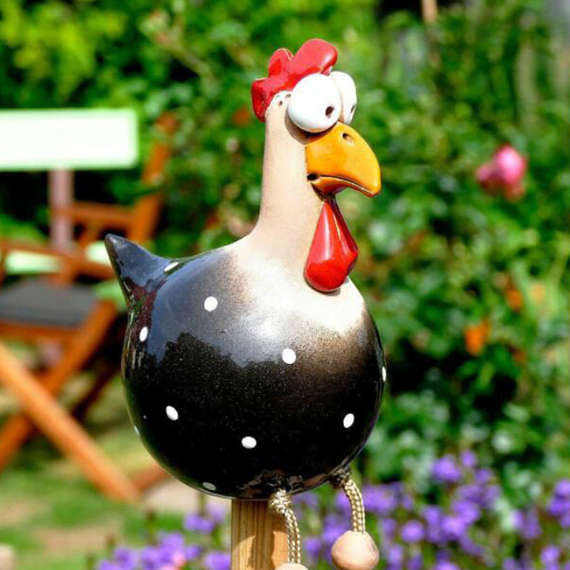 Chicken Edge Seater Art Decor Garden Decorations freeshipping - Tyche Ace