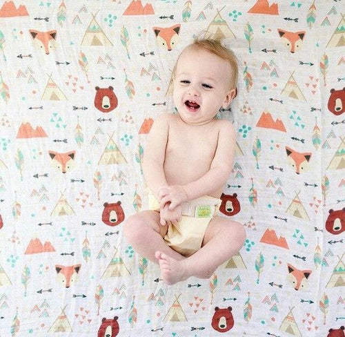 2 Pieces Baby Cotton/Bamboo Multi-Use Swaddle Blanket Wraps freeshipping - Tyche Ace