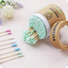 Load image into Gallery viewer, 200pcs/Box Bamboo Wood Soft Cotton Cleaning Buds freeshipping - Tyche Ace
