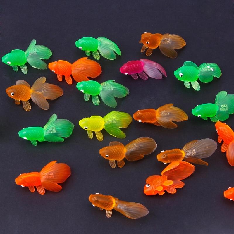 Rubber Floating Goldfish Simulation Educational Bath Toys For Baby freeshipping - Tyche Ace