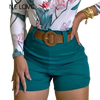 2Pcs Women Summer Long Sleeve Floral Top Design And Shorts Set freeshipping - Tyche Ace