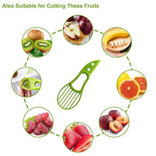 Load image into Gallery viewer, 3-in-1 Avocado Slicer Corer Butter Fruit Peeler Cutter Pulp Separator Plastic Knife freeshipping - Tyche Ace
