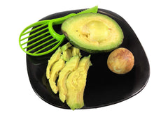 Load image into Gallery viewer, 3-in-1 Avocado Slicer Corer Butter Fruit Peeler Cutter Pulp Separator Plastic Knife freeshipping - Tyche Ace
