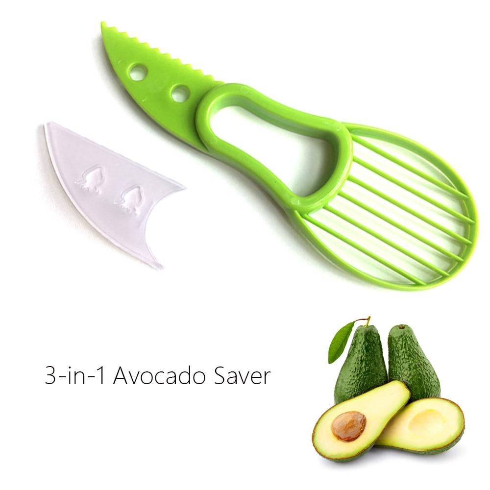 3-in-1 Avocado Slicer Corer Butter Fruit Peeler Cutter Pulp Separator Plastic Knife freeshipping - Tyche Ace