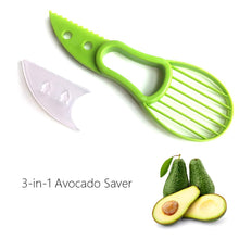 Load image into Gallery viewer, 3-in-1 Avocado Slicer Corer Butter Fruit Peeler Cutter Pulp Separator Plastic Knife freeshipping - Tyche Ace
