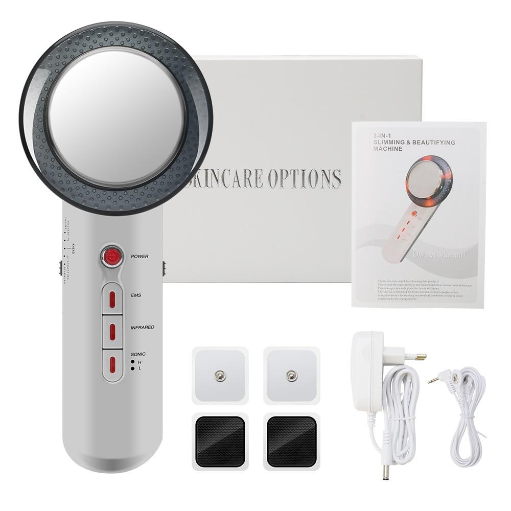 3 in 1 Multifunctional EMS Infrared Ultrasonic Anti Wrinkle Anti cellulite Fat Burner Weight Loss Massager freeshipping - Tyche Ace