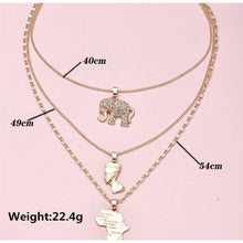 Load image into Gallery viewer, 3 Pcs/Set Multilayer Crystal Vintage Necklace Pendant freeshipping - Tyche Ace
