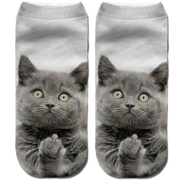3D Cat Print Cotton Socks for Men & Women freeshipping - Tyche Ace
