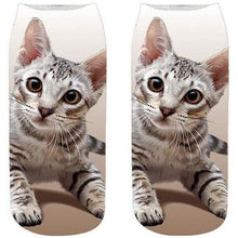 Load image into Gallery viewer, 3D Cat Print Men &amp; Women Ankle Cotton Socks freeshipping - Tyche Ace

