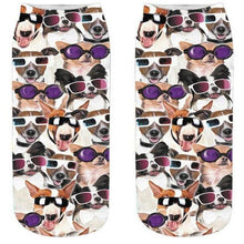 Load image into Gallery viewer, 3D Cat Print Men &amp; Women Ankle Cotton Socks freeshipping - Tyche Ace
