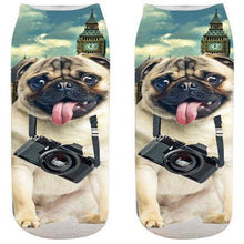Load image into Gallery viewer, 3D Cat Print Men &amp; Women Ankle Cotton Socks freeshipping - Tyche Ace
