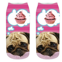 Load image into Gallery viewer, 3D Cat Print Men &amp; Women Ankle Cotton Socks freeshipping - Tyche Ace
