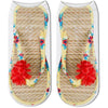 3D Flip Flop Print Cotton Socks For Women freeshipping - Tyche Ace