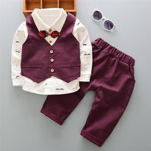 Load image into Gallery viewer, 3Pcs Baby Unisex Cartoon Image Design Jacket + Pants Outfits Clothing Sets freeshipping - Tyche Ace
