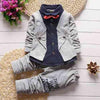 3Pcs Baby Unisex Cartoon Image Design Jacket + Pants Outfits Clothing Sets freeshipping - Tyche Ace