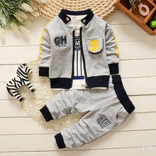 Load image into Gallery viewer, 3pcs Unisex Baby Cotton Coats Tops &amp; Pants Casual Sets freeshipping - Tyche Ace
