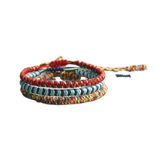 Load image into Gallery viewer, 3PCS Unisex Colour Handmade Good Lucky Charm Bracelets freeshipping - Tyche Ace
