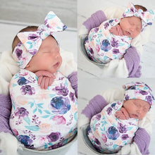 Load image into Gallery viewer, 3Pcs Newborn Comfortable Muslin Swaddle Blankets Sets freeshipping - Tyche Ace
