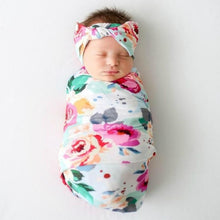 Load image into Gallery viewer, 3Pcs Newborn Comfortable Muslin Swaddle Blankets Sets freeshipping - Tyche Ace
