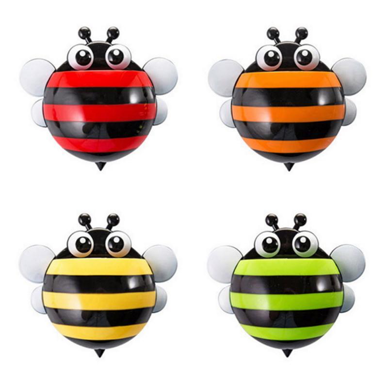 4 Pcs Stripped Ladybug Wall Mounted Toothbrush Holder Children Floating Toys freeshipping - Tyche Ace