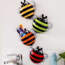 Load image into Gallery viewer, 4 Pcs Stripped Ladybug Wall Mounted Toothbrush Holder Children Floating Toys freeshipping - Tyche Ace
