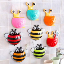 Load image into Gallery viewer, 4 Pcs Stripped Ladybug Wall Mounted Toothbrush Holder Children Floating Toys freeshipping - Tyche Ace
