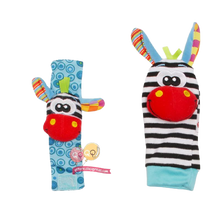 Load image into Gallery viewer, 4 Piece Set Cartoon Foot Wrist Rattle Baby Educational Toys freeshipping - Tyche Ace
