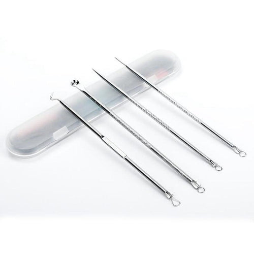 4pcs Stainless Steel Acne Pimple Blackhead Remover Tools freeshipping - Tyche Ace