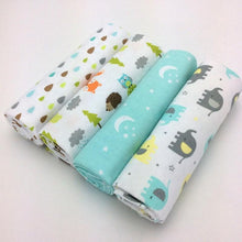 Load image into Gallery viewer, 4Pcs/Pack Baby Super Soft Brushed Cotton Flannel Swaddle Wrap Blankets freeshipping - Tyche Ace

