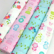 Load image into Gallery viewer, 4Pcs/Pack Baby Super Soft Brushed Cotton Flannel Swaddle Wrap Blankets freeshipping - Tyche Ace
