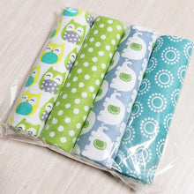 Load image into Gallery viewer, 4Pcs/Pack Baby Super Soft Brushed Cotton Flannel Swaddle Wrap Blankets freeshipping - Tyche Ace
