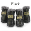 4Pcs/Set Pet Dog Non Slip Snow Warm  Waterproof Fur Cotton Boots freeshipping - Tyche Ace