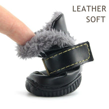 Load image into Gallery viewer, 4Pcs/Set Pet Dog Non Slip Snow Warm  Waterproof Fur Cotton Boots freeshipping - Tyche Ace
