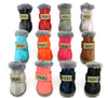 4Pcs/Set Pet Dog Non Slip Snow Warm  Waterproof Fur Cotton Boots freeshipping - Tyche Ace