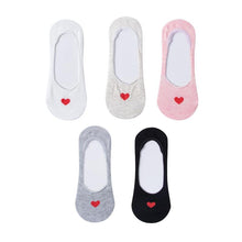 Load image into Gallery viewer, 5 Pack Casual 3D Boat Heart Invisible Ankle Socks freeshipping - Tyche Ace
