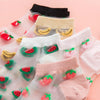 5 Pair Summer Fruit Lace Mesh Transparent Ankle Socks freeshipping - Tyche Ace