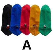 Load image into Gallery viewer, 5 Pairs/Pack Women Cotton  Embroidered  Happy Fashion Ankle  Socks freeshipping - Tyche Ace
