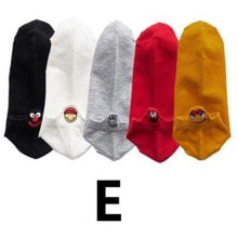 Load image into Gallery viewer, 5 Pairs/Pack Women Cotton  Embroidered  Happy Fashion Ankle  Socks freeshipping - Tyche Ace
