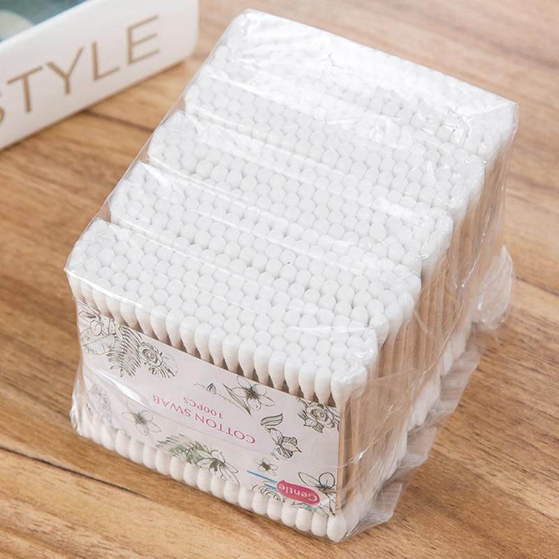 500pcs/Pack Double Head Cotton Bamboo Cotton Buds freeshipping - Tyche Ace