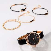 Load image into Gallery viewer, 5pcs Set Women Leather Band Analog Quartz Wrist Watches freeshipping - Tyche Ace
