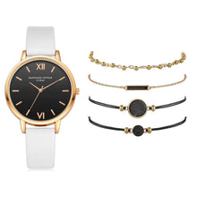 Load image into Gallery viewer, 5pcs Set Women Leather Band Analog Quartz Wrist Watches freeshipping - Tyche Ace
