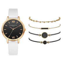 Load image into Gallery viewer, 5pcs Set Women Leather Band Analog Quartz Wrist Watches freeshipping - Tyche Ace
