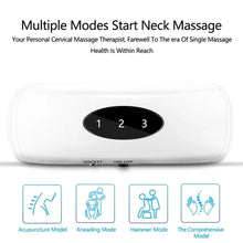 Load image into Gallery viewer, 6 Modes Power Control Electric &amp;  Pulse Heating Pain Relief Neck Massager freeshipping - Tyche Ace
