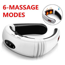 Load image into Gallery viewer, 6 Modes Power Control Electric &amp;  Pulse Heating Pain Relief Neck Massager freeshipping - Tyche Ace
