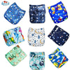9pcs/set Baby Bamboo Ecological Eco-Friendly Reusable Cloth Adjustable Nappies freeshipping - Tyche Ace