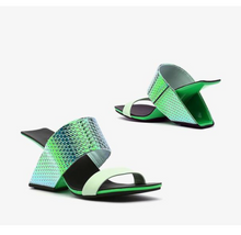 Load image into Gallery viewer, Open Toe Gladiator Chunky Wedge Heels Sandals freeshipping - Tyche Ace
