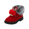 Unisex Winter Soft Bottom Plush Faux Fur Boots For Kids