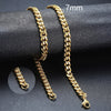 Unisex Handmade Vintage Stainless Steel Solid Metal Cuban Link Chain