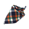 Washable Plaid Cotton Bandanas For Dogs