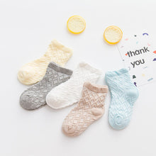 Load image into Gallery viewer, 5 Pairs Thin Mesh Cute Socks For Babies
